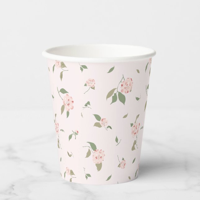 Gobelets En Papier Jardin de Camellia (Recto)