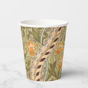 Gobelets En Papier Jardin de jonquilles de William Morris Fleur Class