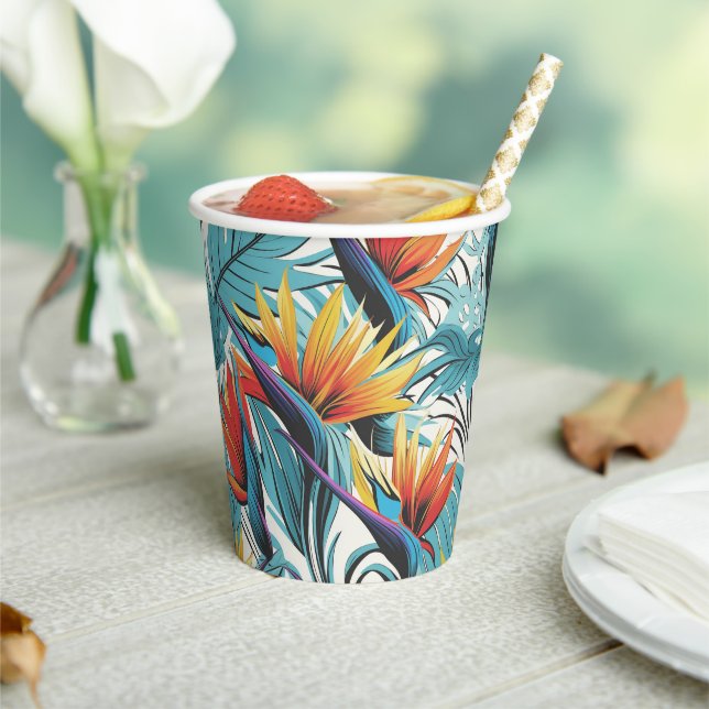 Gobelets En Papier Jardin d'oiseau de paradis (Insitu)