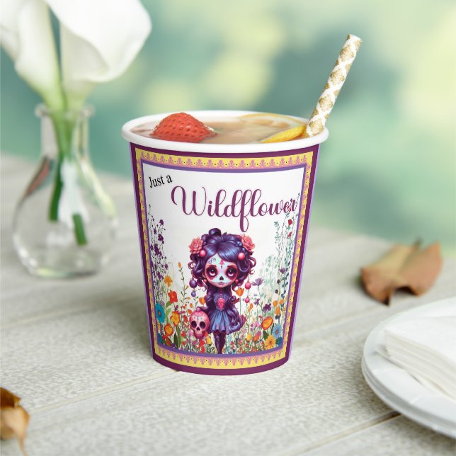 Gobelets En Papier Jardin pourpre fleurissant (Insitu)