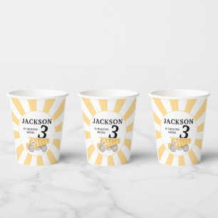 Gobelets En Papier Jaune en construction garçon tasses de papier d'an