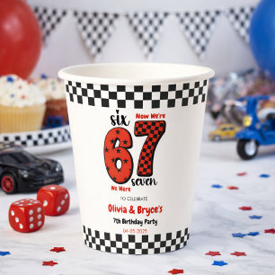 Gobelets En Papier J'avais 6 ans, maintenant j'ai 7 ans – Anniversair