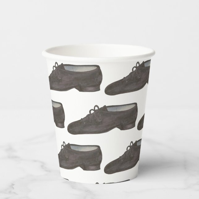 Gobelets En Papier Jazz Dance Chaussures Chaussons Ballerina Dancer C (Recto)