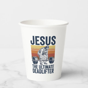 Gobelets En Papier Jésus Le Levreur De Poids Ultime Chemise De Gym Vi