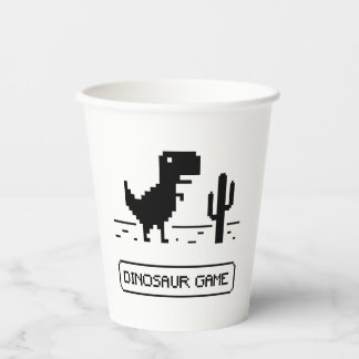 Gobelets En Papier Jeu de dinosaure.