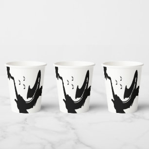 Gobelets En Papier Jeu de saxophone surréaliste