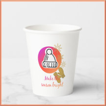 Joli Casquette et Mittens hiver saison brillante