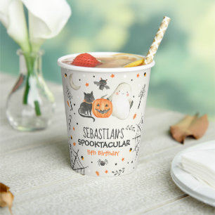 Gobelets En Papier Joli Halloween Ghost Spooktacular Anniversaire Déc