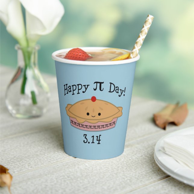Gobelets En Papier Joli Joyeux Pi Day ! (Insitu)