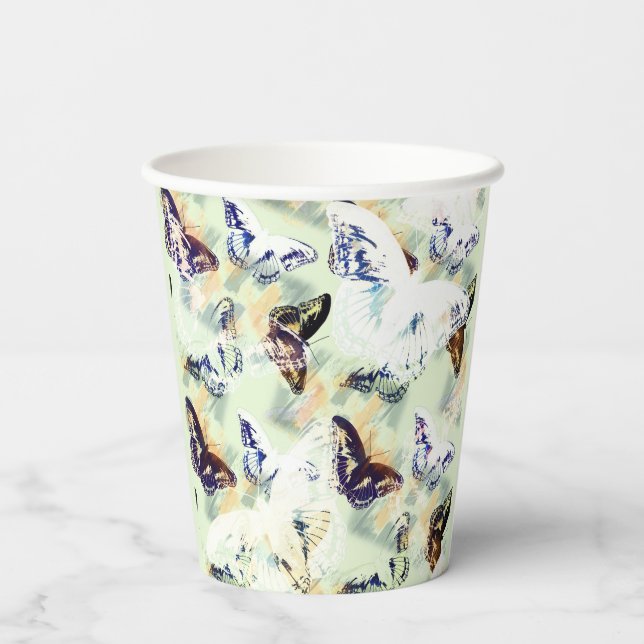 Gobelets En Papier Joli papillon élégant (Verso)