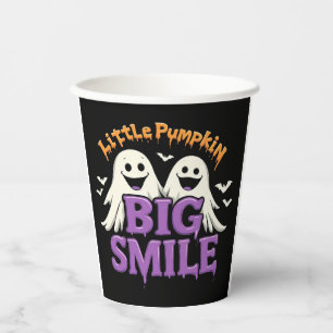 Gobelets En Papier Jolis fantômes et chauves-souris d'Halloween