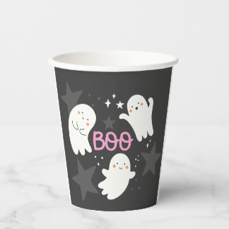 Gobelets En Papier Jolis Fantômes Halloween BOO