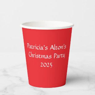 Gobelets En Papier Jolly Red & White Christmas Party :