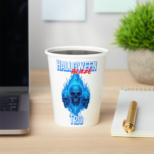 Gobelets En Papier Jouer aux cartes - Halloween Blaze Trio (Insitu)