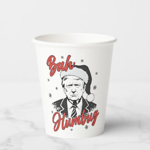 Gobelets En Papier Jour de l'investiture de Trump Noël Père Noël bah