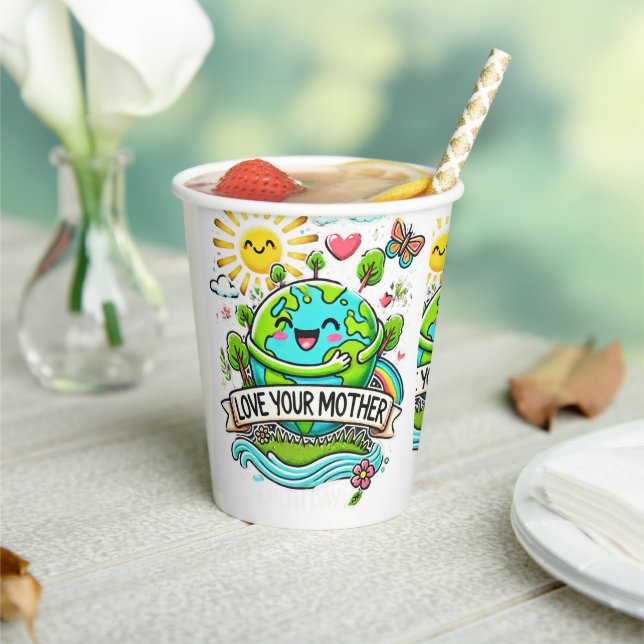 Gobelets En Papier Jour des terres tous les jours (Insitu)