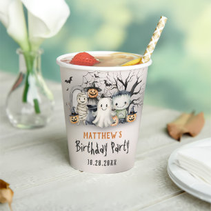 Gobelets En Papier Jour d'Halloween Spooktacular pour les enfants