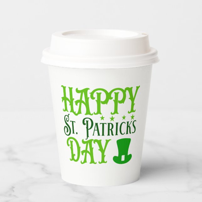 Gobelets En Papier Joyeuse Saint-Patrick (Recto)