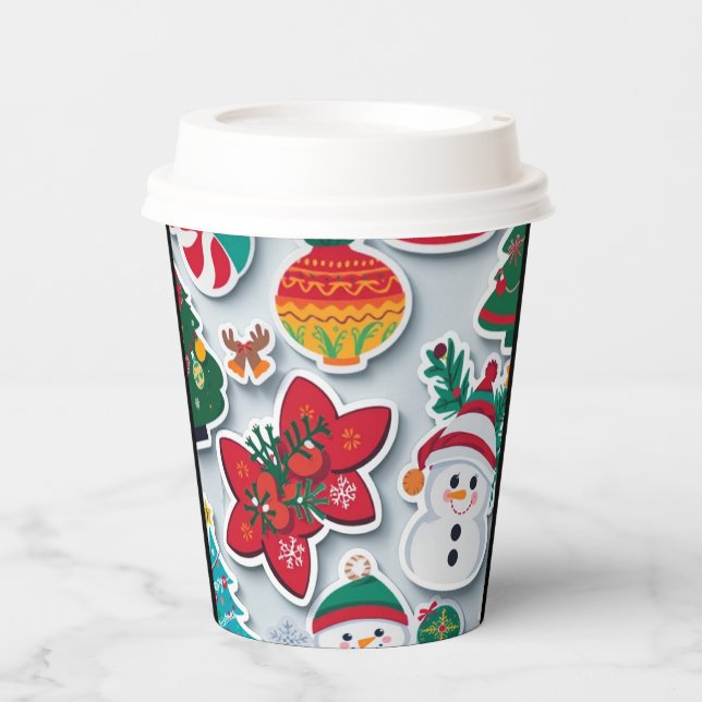 Gobelets En Papier Joyeuse tasse de Noël (Recto)