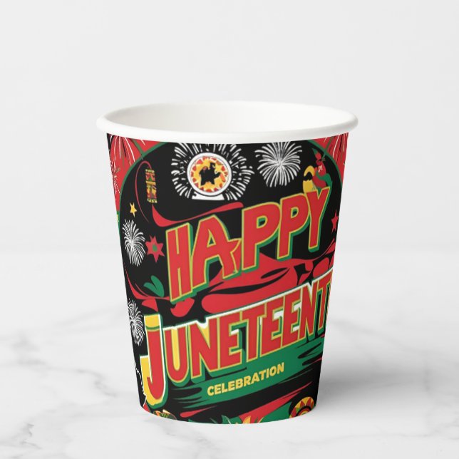 Gobelets En Papier Joyeuses coupes JunetDix 8oz (Recto)