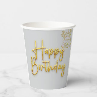 Gobelets En Papier Joyeux anniversaire