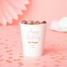 Joyeux Anniversaire Rose Orange Nom Simple Année L