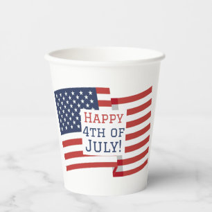 Gobelets En Papier Joyeux cadeau 4 juillet Fête de l'Indépendance amé