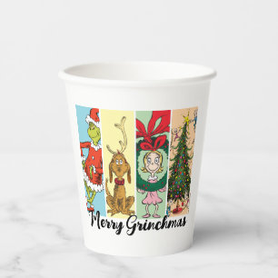 Gobelets En Papier Joyeux Grinchmas Collage de vacances