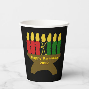 Gobelets En Papier Joyeux Kwanzaa