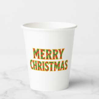 Gobelets en papier Joyeux Noël