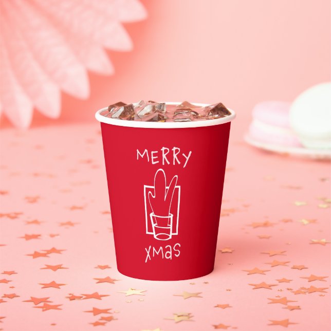 Gobelets En Papier Joyeux Noël (Insitu)
