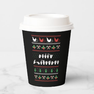 Gobelets En Papier Joyeux Noël - LSF Langue des Signes Américaine I