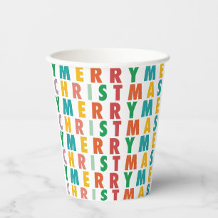 GOBELETS EN PAPIER JOYRY LOVE JOY NOËL COLORÉ