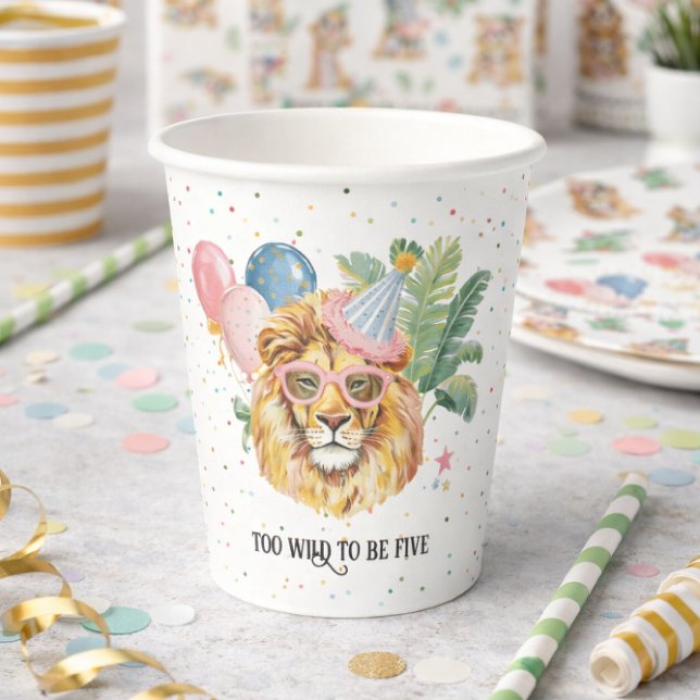 Gobelets En Papier Jungle Animals Birthday Party Cups (Créateur téléchargé)