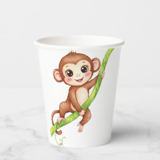 Gobelets En Papier Jungle DEUX coupe jungle