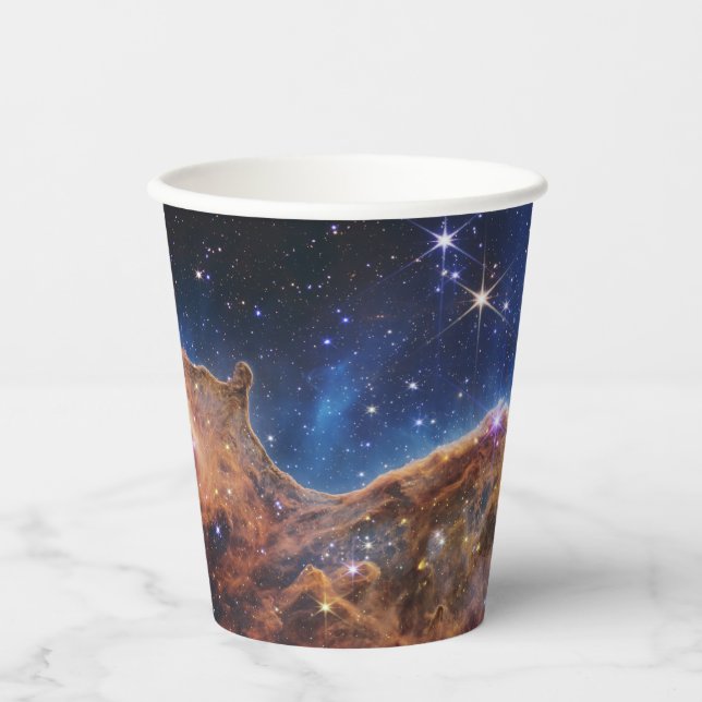Gobelets En Papier JWST James Webb Télescope Spatial Falaises cosmiqu (Recto)