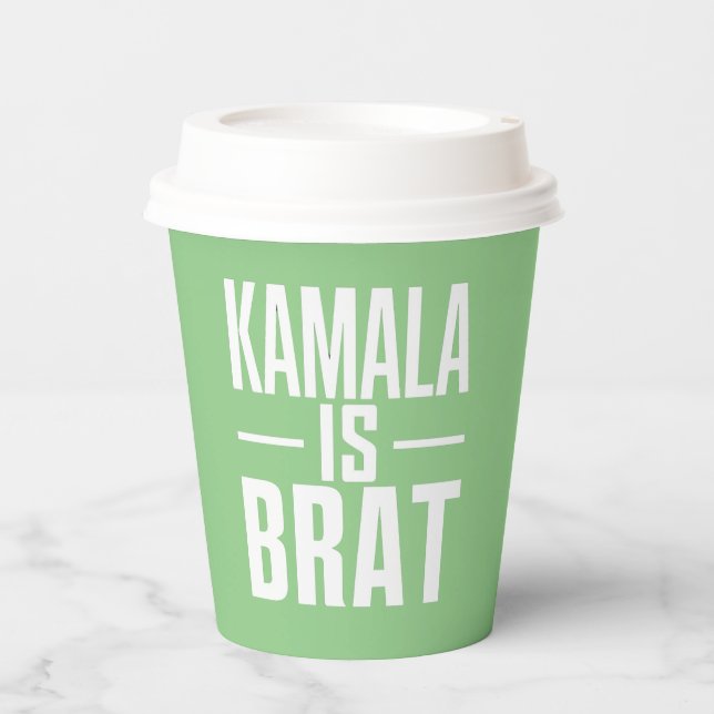 Gobelets En Papier Kamala est une peste  (Recto)