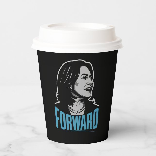 Gobelets En Papier Kamala Harris en avant (Recto)
