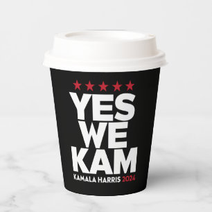 Gobelets En Papier Kamala Harris Yes We Kam for US President 2024