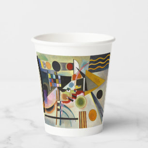 Gobelets En Papier Kandinsky Art moderne Abstrait coloré