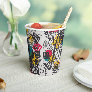 Gobelets En Papier Kandinsky vintage Petits Mondes V Bauhaus Abstrait