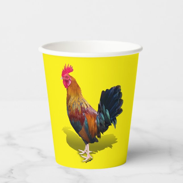 Gobelets En Papier Key West - Rooster tzigane (Recto)