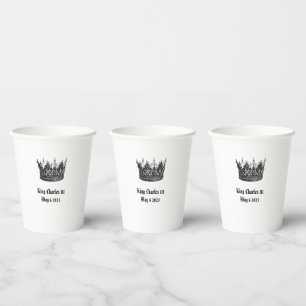 Gobelets En Papier King Charles 111 Coronation 6 mai 2023 Coupes de p