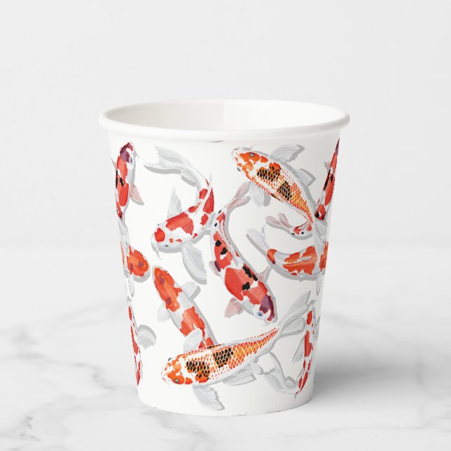 Gobelets En Papier Koi tasses de papier de poisson (Gauche)