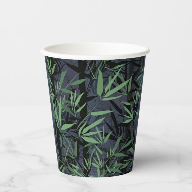 Gobelets En Papier La forêt de bambou. (Recto)