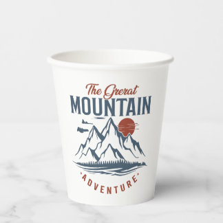 Gobelets En Papier La Grande Aventure de la Montagne