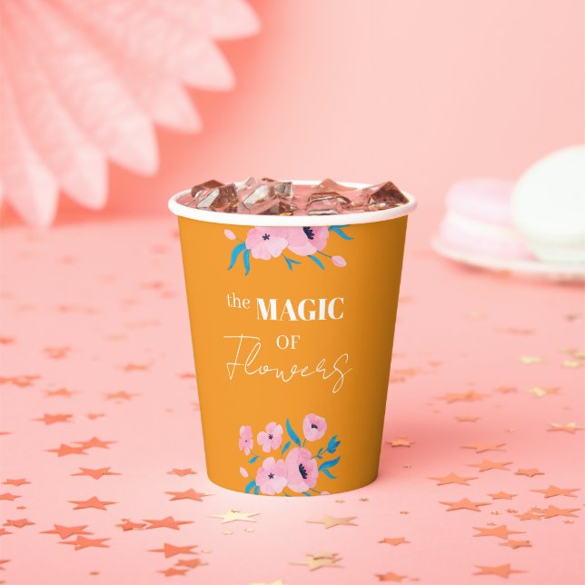 Gobelets En Papier La magie des fleurs (Insitu)