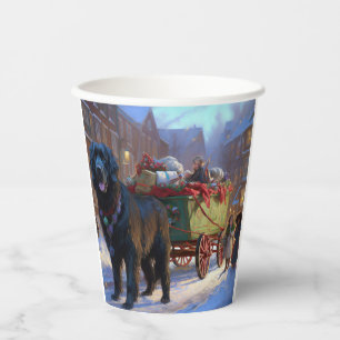 Gobelets En Papier La saison des fêtes de Noël de Terre-Neuve