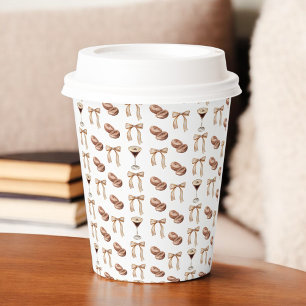 Gobelets En Papier L'amour brasse la Fête des mariées Espresso Martin