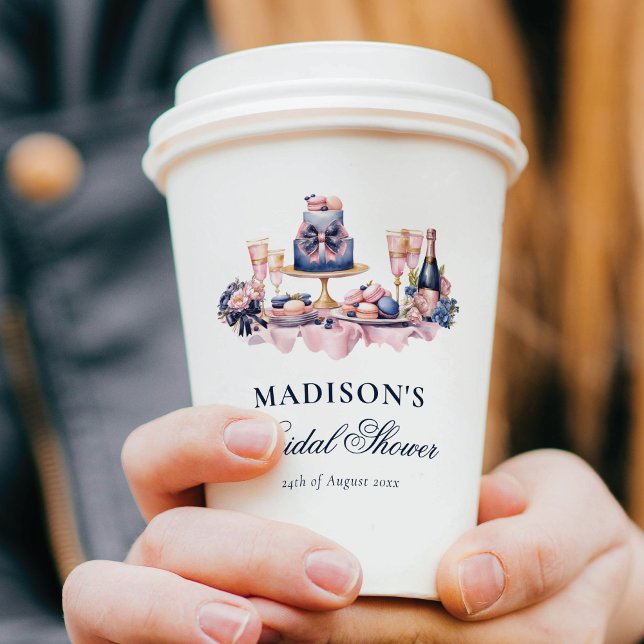 Gobelets En Papier L'amour est doux Baby Shower aquarelle (Créateur téléchargé)